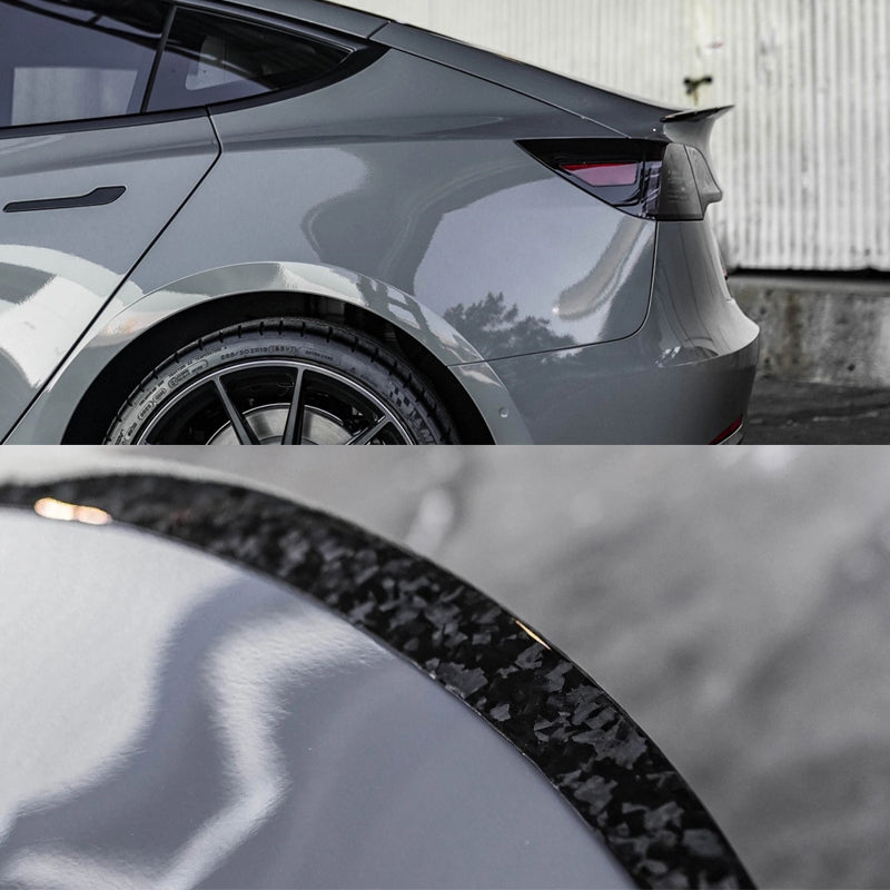 EVAAM® Forged Real Carbon Fiber Trunk Spoiler Wing for Tesla  Model Y (2020-2023) - EVAAM