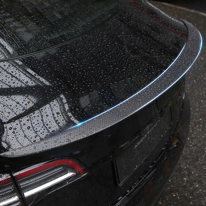 EVAAM® Matte Real Carbon Fiber Trunk Spoiler Wing for Tesla Model Y (2020-2023) - EVAAM