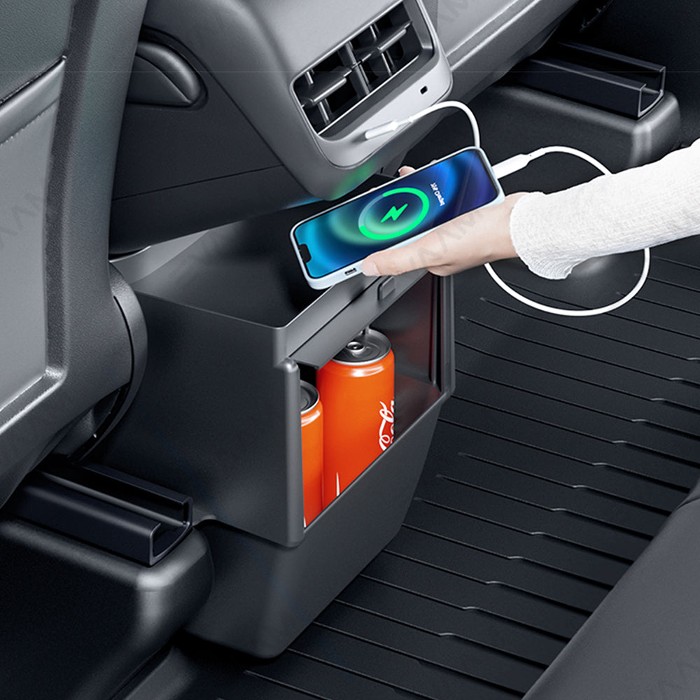 EVAAM® Rear Seat Magnetic Storage Box for Tesla Model 3/Y - EVAAM