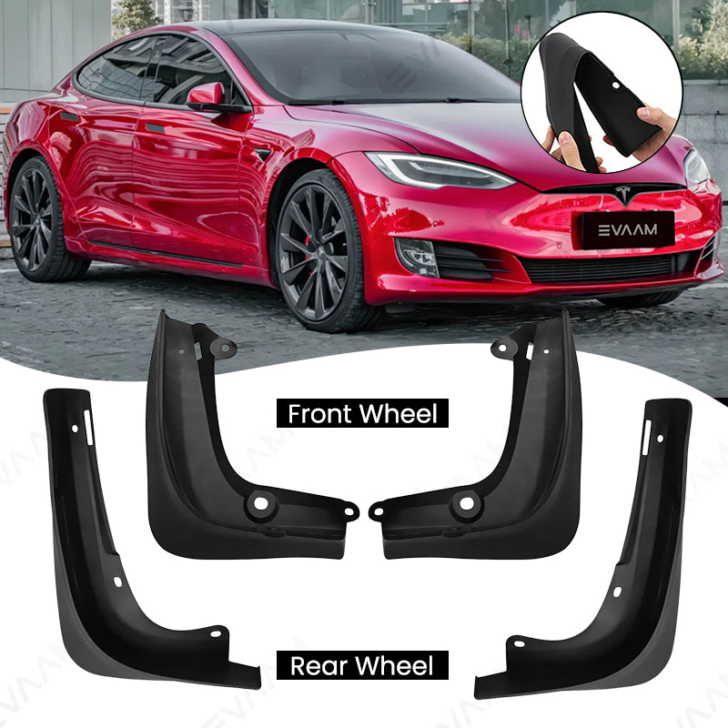 EVAAM® Splash Mud Flaps for Tesla Model S (4PCS) - EVAAM