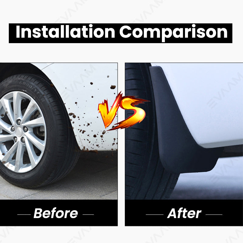 EVAAM® Splash Mud Flaps for Tesla Model S (4PCS) - EVAAM