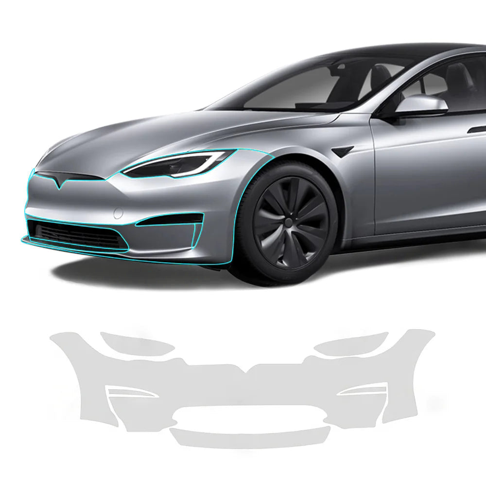 TPU Pre-Cut Invisible Full Car Paint Protection Film (PPF) for Tesla Model S (2021-2024)