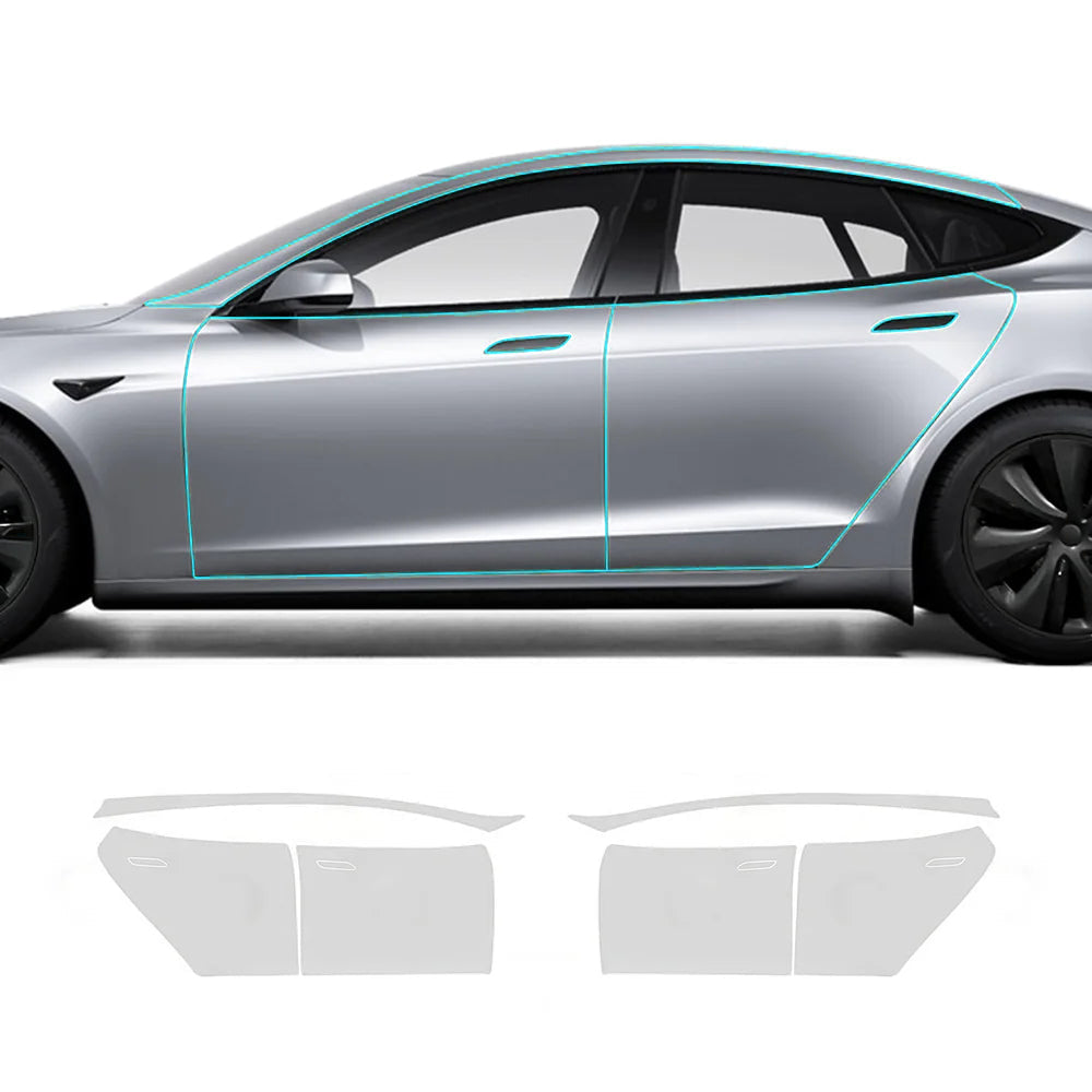 TPU Pre-Cut Invisible Full Car Paint Protection Film (PPF) for Tesla Model S (2021-2024)