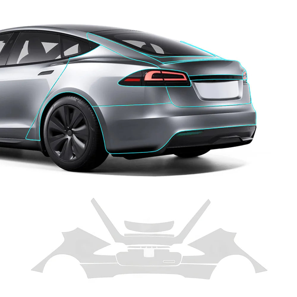 TPU Pre-Cut Invisible Full Car Paint Protection Film (PPF) for Tesla Model S (2021-2024)