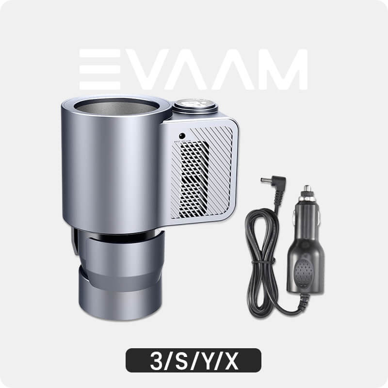 EVAAM® Premium 2-in-1 Car Cup Warmer & Cooler Smart Car Cup Holder for  Tesla