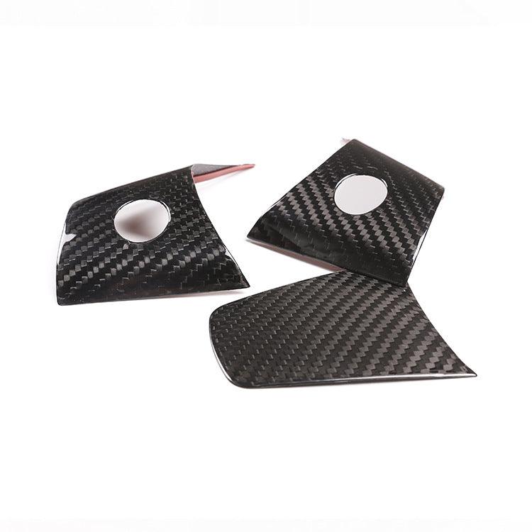 EVAAM™ Gloss Real Carbon Fiber Steering Wheel Fascia Cover for Model 3/Y 2017-2023 - EVAAM