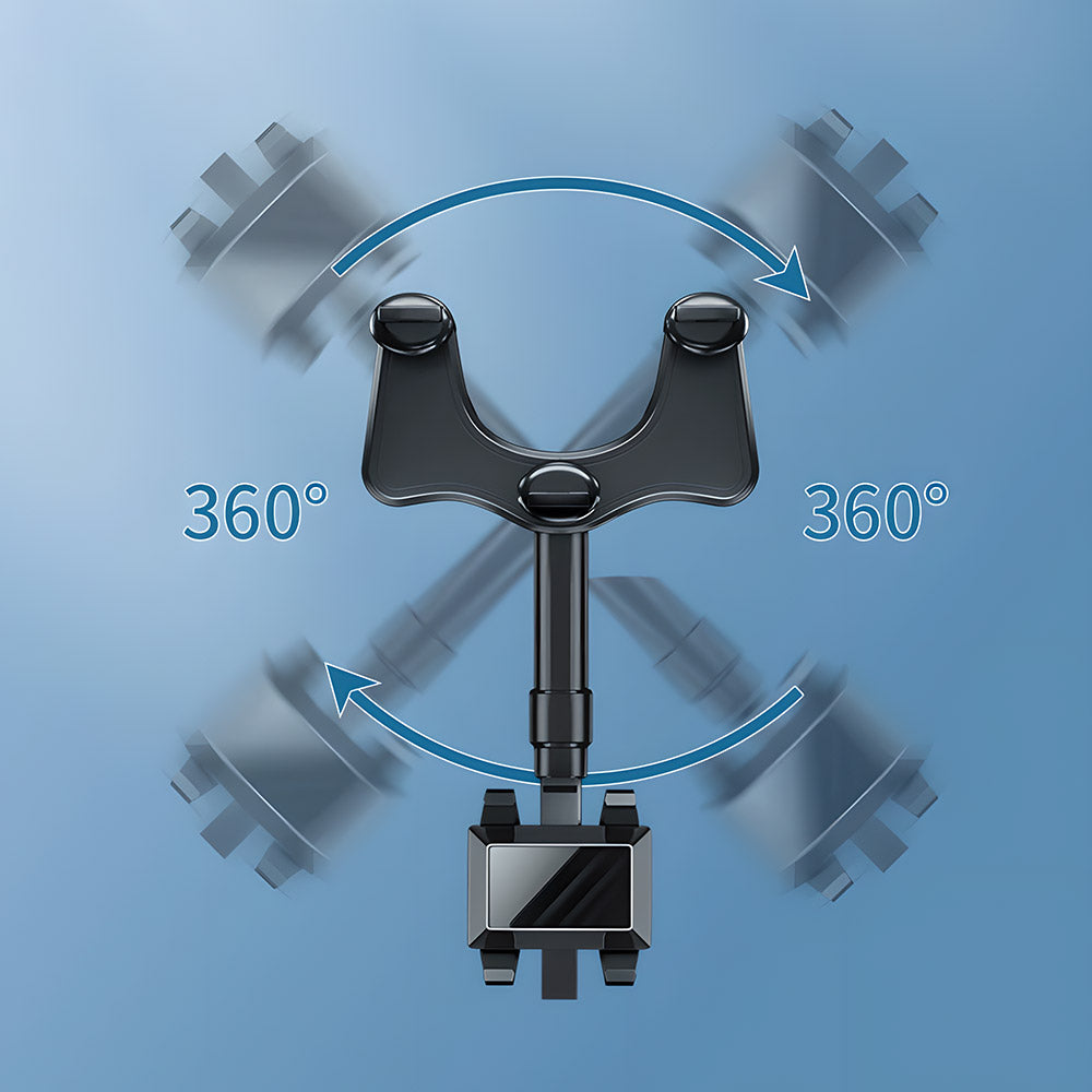 EVAAM® Universal Adjustable Rearview Mirror Phone Mount For All Brand Vehicles - EVAAM