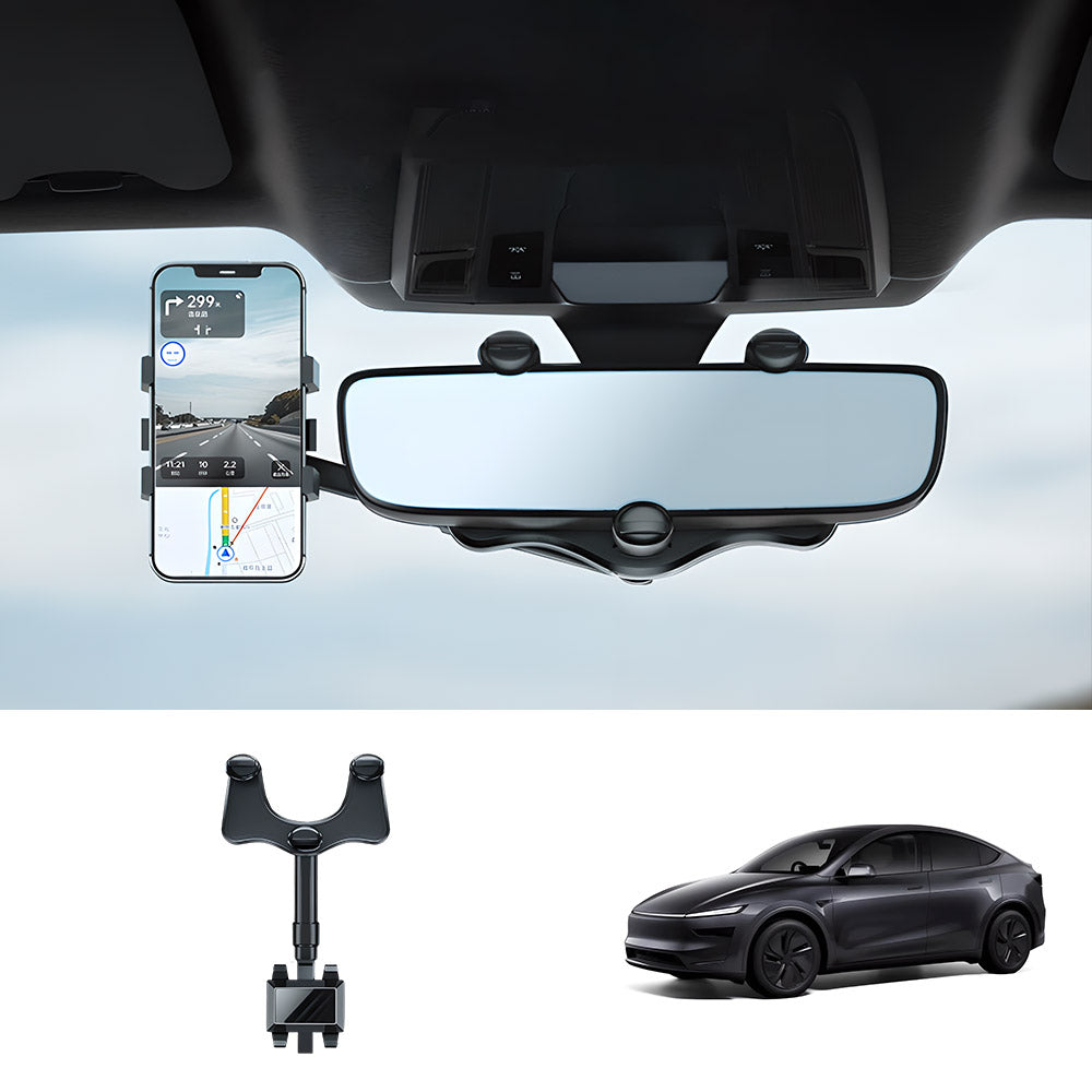 EVAAM® Universal Adjustable Rearview Mirror Phone Mount For All Brand Vehicles - EVAAM