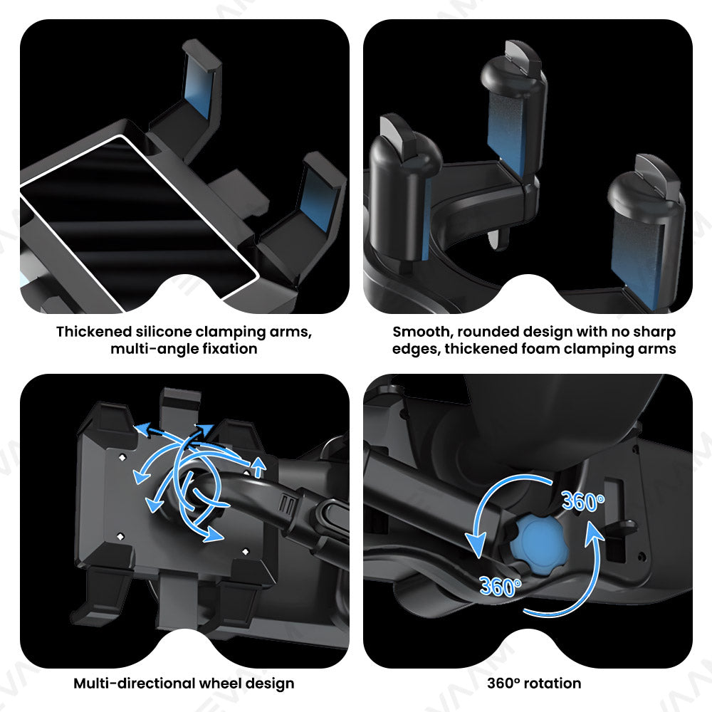 EVAAM® Universal Adjustable Rearview Mirror Phone Mount For All Brand Vehicles - EVAAM