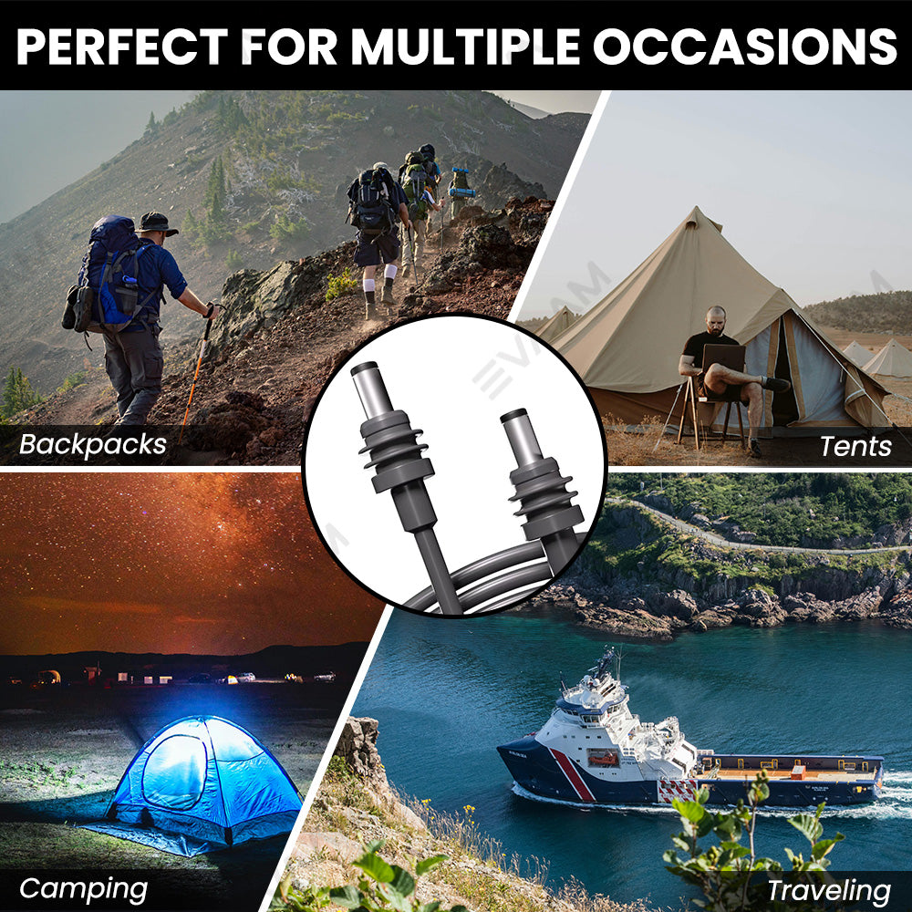 2M/6.5FT Starlink Mini DC Power Cable, 100W USB Type-C Input to Waterproof Barrel Jack Charging Cord, Work with 65W+ PD Source