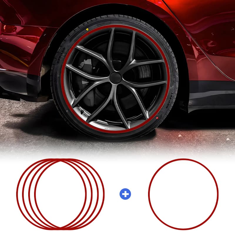 Aluminum Alloy Wheel Rim Protectors (Tesla Body Color Match) – for All Tesla Models