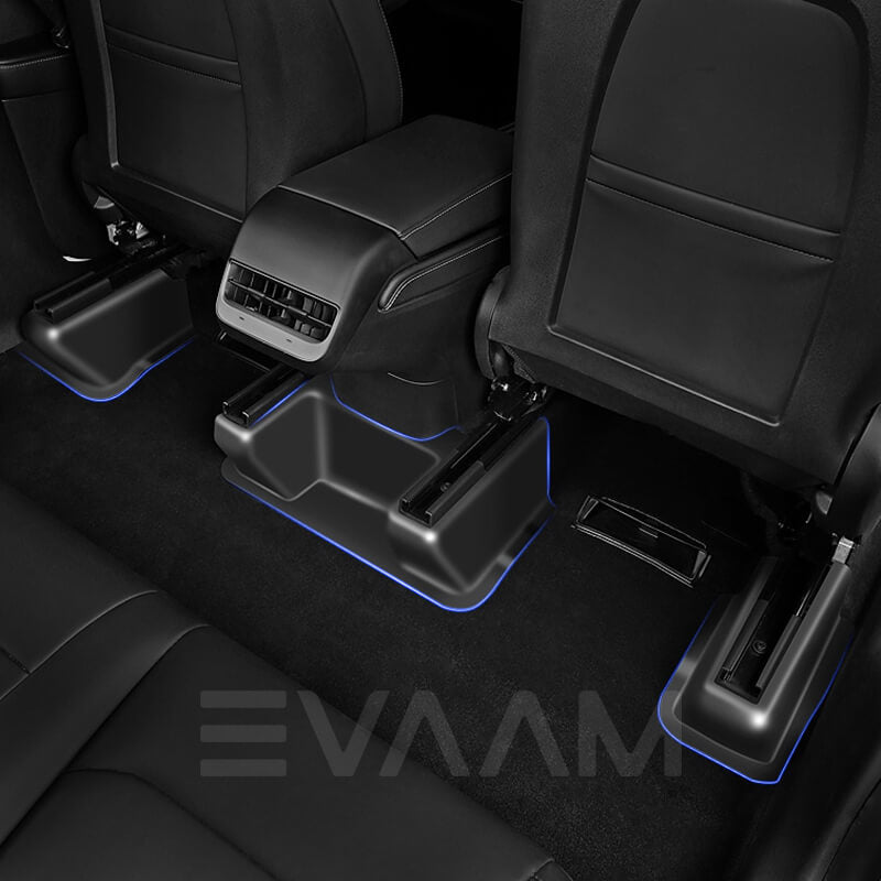 EVAAM® Seat Slide Rail Anti-kick Protect Cover for Tesla Model Y (2021-2023) - EVAAM