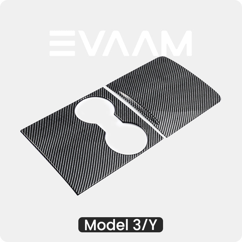 EVAAM® Carbon Fiber Tesla Center Console Wraps Kit for Model 3/Y