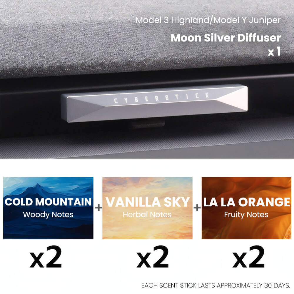 Diffuseur d'air pour tableau de bord Tesla Model 3 Highland / Model Y Juniper