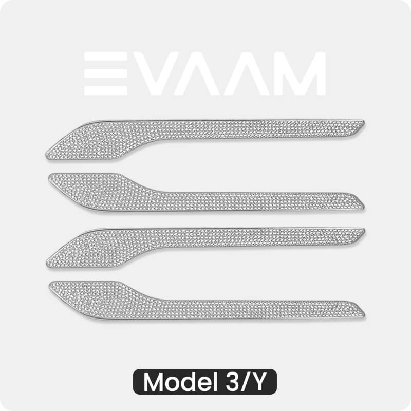 EVAAM® Bling Diamond Door Handle Cover for Tesla Model 3/Y (2017-2023) Accessories - EVAAM