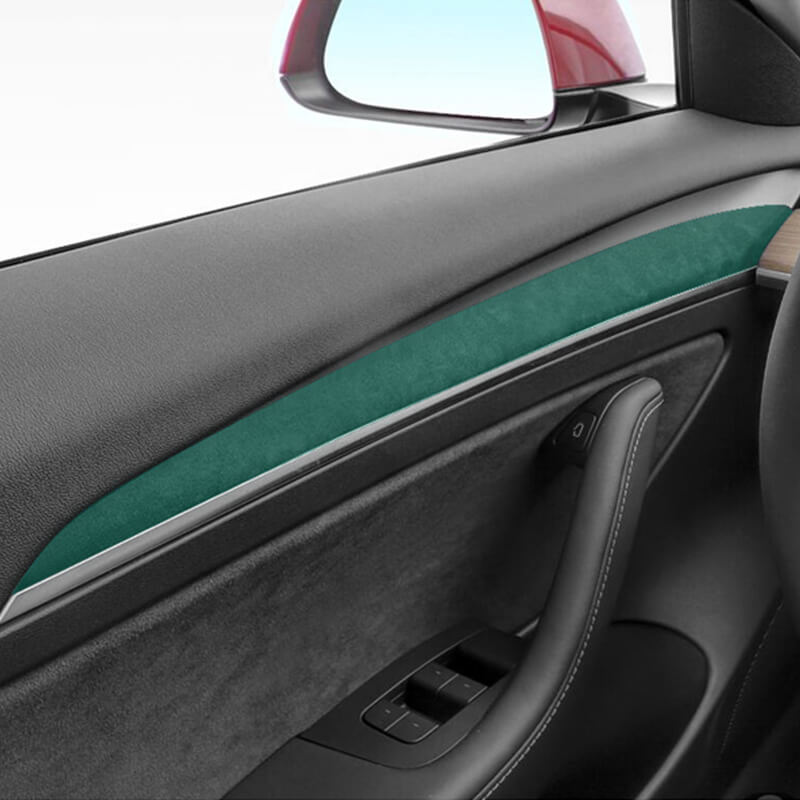 Alcantara Tesla Interior Door Panel Trim Covers for Model 3/Y (2021-2023)-EVAAM® - EVAAM