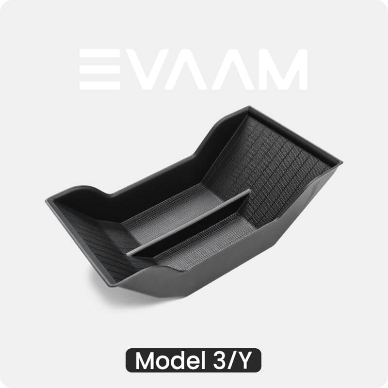 EVAAM® TPE Center Console Storage Organizer Box for Model 3/Y (2017-2023) - EVAAM