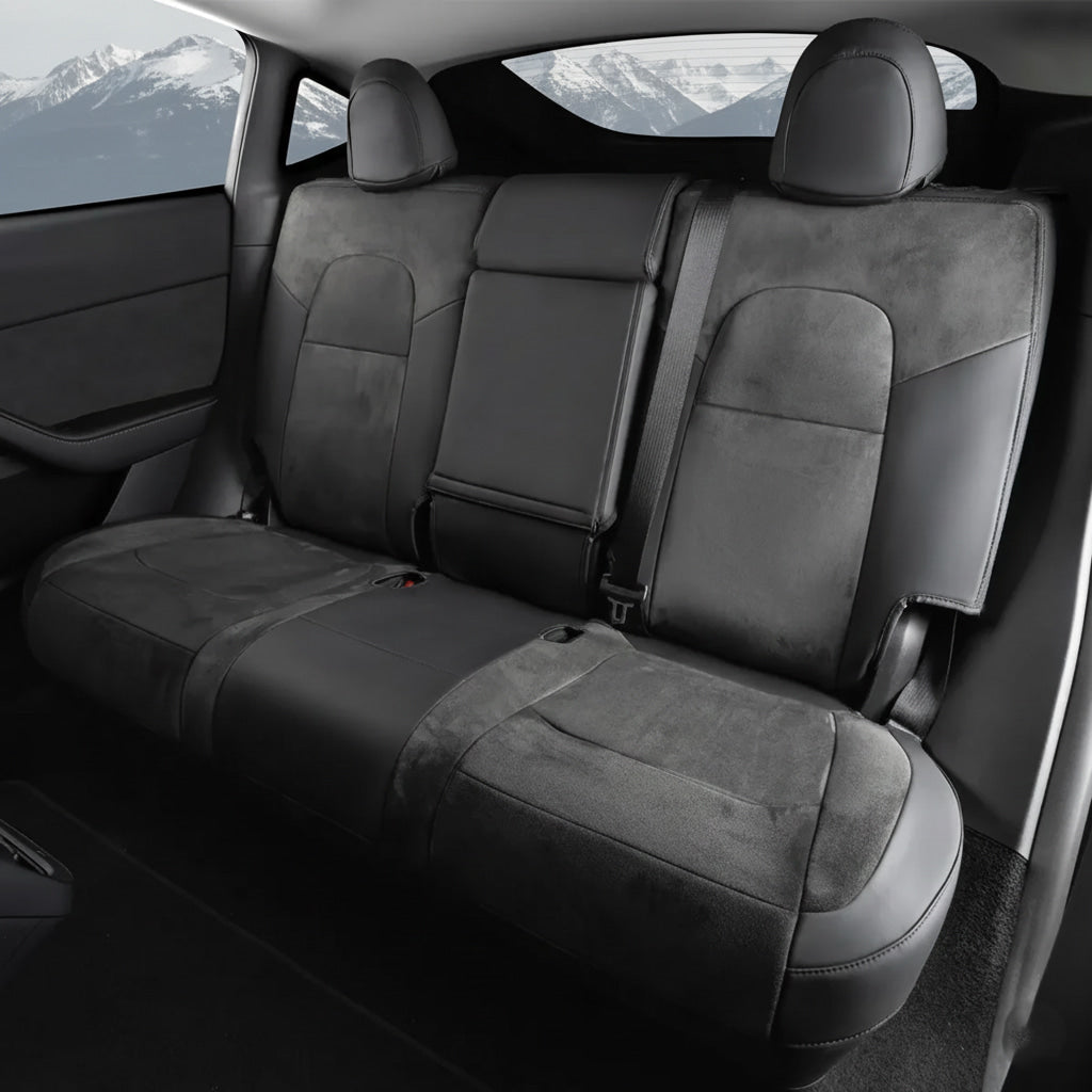 All-Inclusive Suede Leather Full Seat Covers for Tesla Model S/X