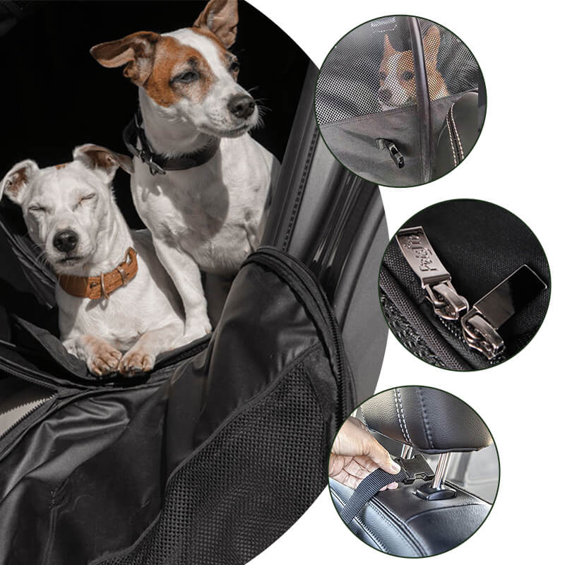 Non-Scratch Folding Rear Seat Pet Car Bag for Medium and Large Pets - EVAAM