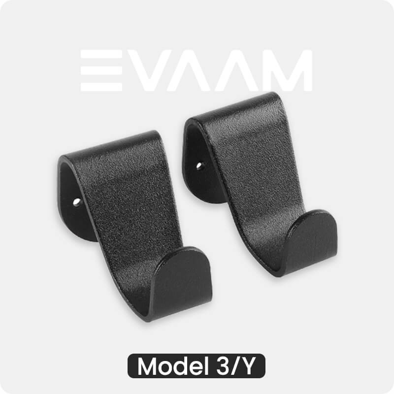 EVAAM® Rear Seat Hanger Hook for Tesla Model 3/Y [2017-2023] (2Pcs