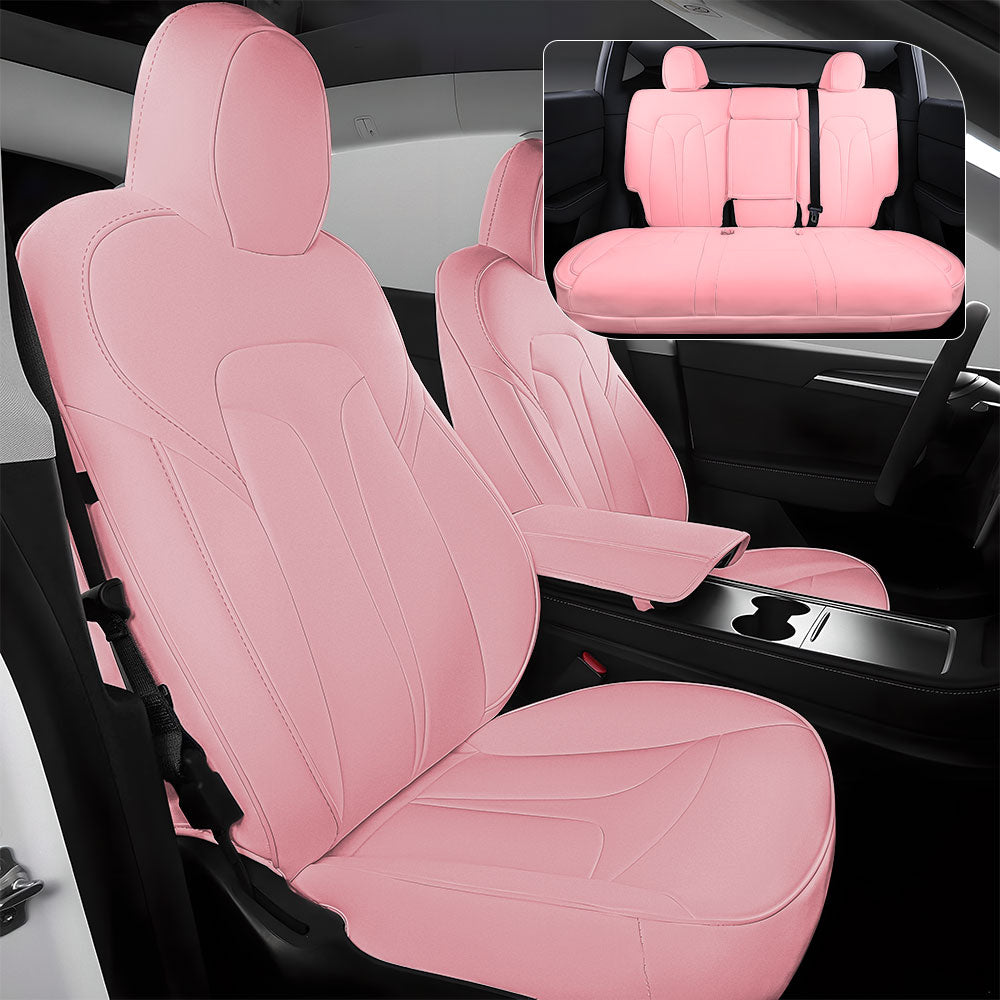EVAAM® All-Inclusive Leather Full Seat Covers for Tesla 2024+ Model 3 Highland - EVAAM