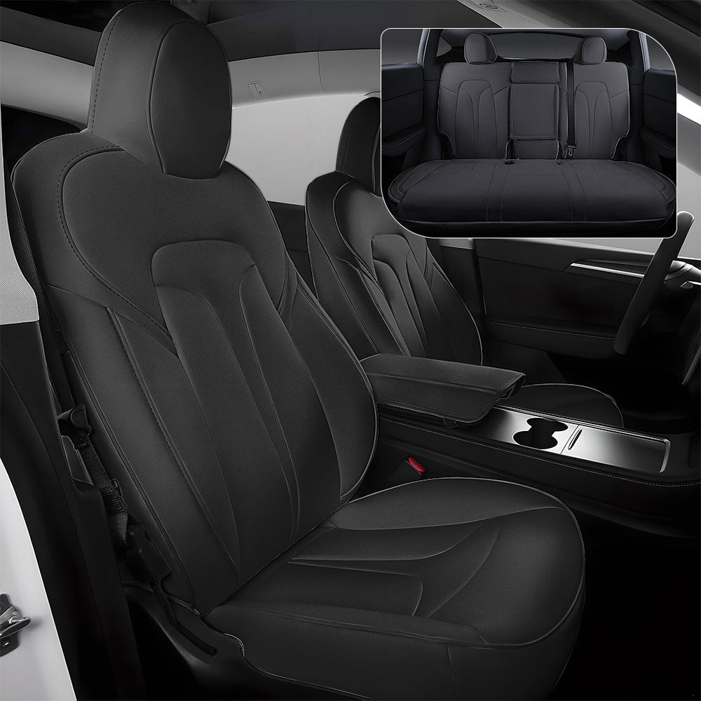 EVAAM® All-Inclusive Leather Full Seat Covers for Tesla 2024+ Model 3 Highland - EVAAM