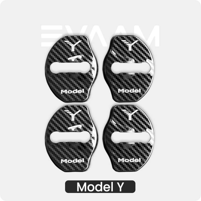 Silicone Noise Reducing Door Lock Protection Covers for Tesla Model Y  2020-2023