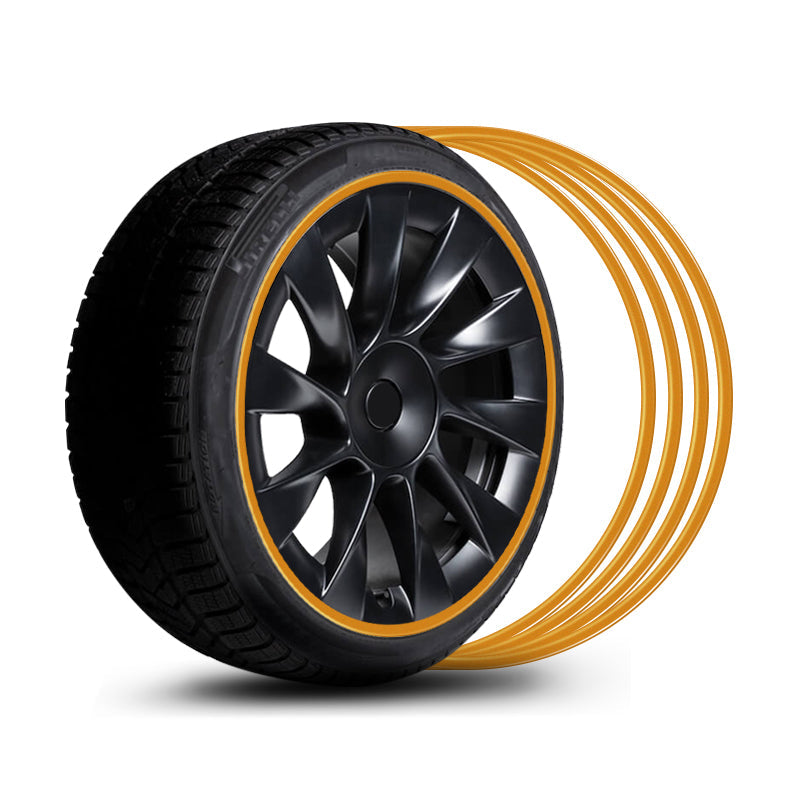 EVAAM® Aluminum Alloy Wheel Rim Protector For Tesla All Models (4 PCS) (2012-2023) - EVAAM