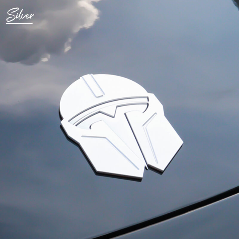 Tesla Mandalorian Logo Decoration Sticker for Model 3/Y - EVAAM