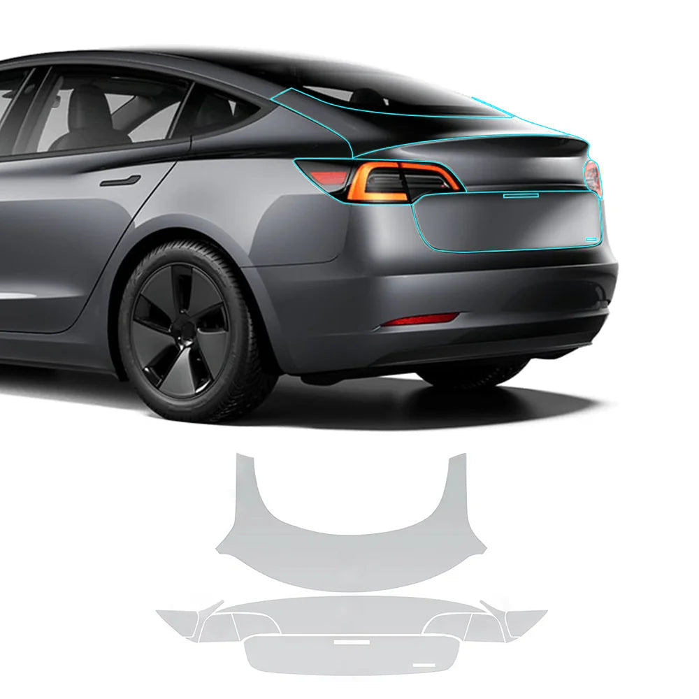 TPU Pre-Cut Invisible Full Car Paint Protection Film (PPF) for Tesla Model 3 (2020-2023)
