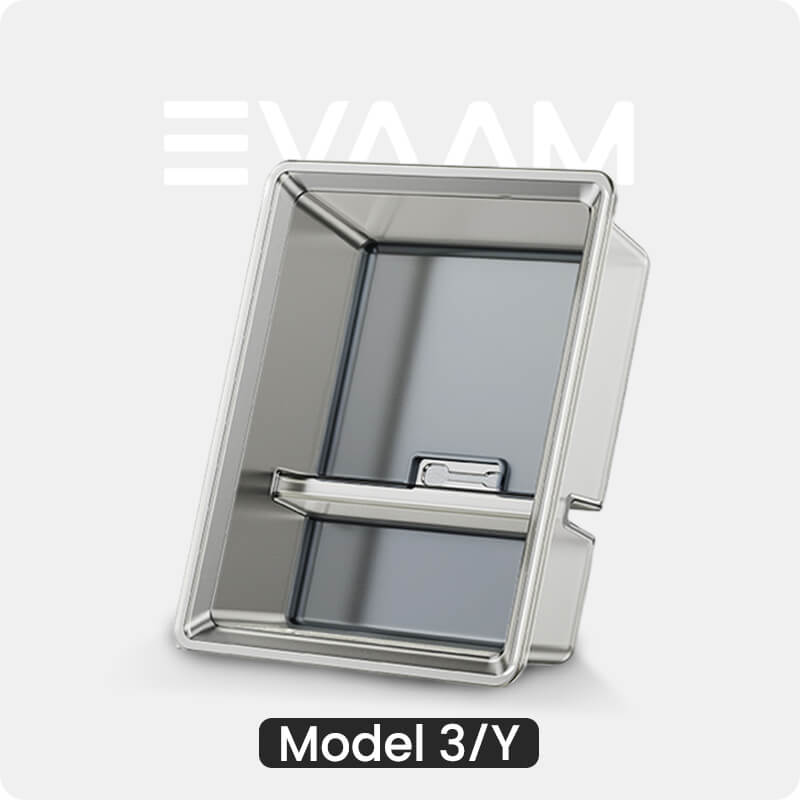 EVAAM® Center Console Organizer Translucent Tray for Tesla Model 3/Y ( 2017-2023)
