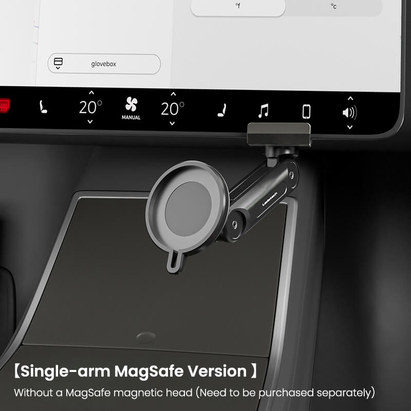 EVAAM ® 360° Adjustable Wireless MagSafe Charger Tesla Phone Mount Holder for Model 3/Y (2017-2023) - EVAAM
