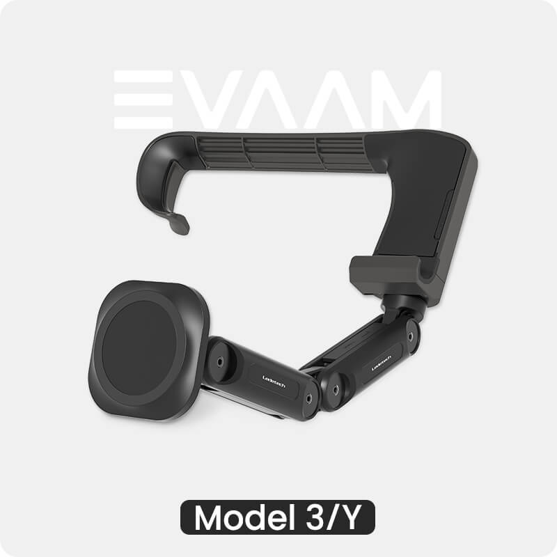 EVAAM ® 360° Adjustable Wireless MagSafe Charger Tesla Phone Mount Holder for Model 3/Y (2017-2023) - EVAAM