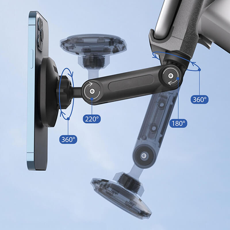 EVAAM ® 360° Adjustable Wireless MagSafe Charger Tesla Phone Mount Holder for Model 3/Y (2017-2023) - EVAAM