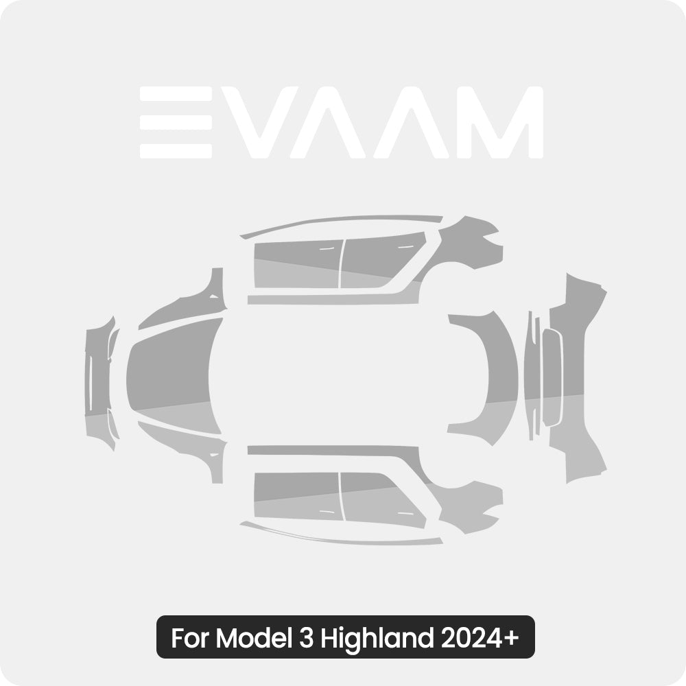 TPU Pre-Cut Invisible Full Car Paint Protection Film (PPF) for Tesla Model 3 Highland 2024+