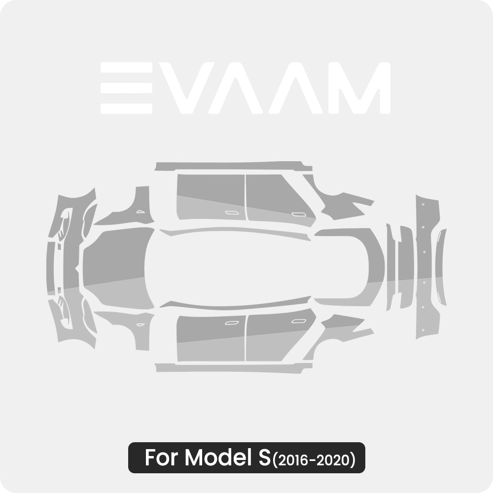TPU Pre-Cut Invisible Full Car Paint Protection Film (PPF) for Tesla Model S (2016-2020)