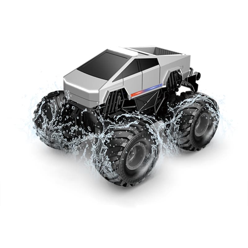 4WD Amphibious RC Stunt Car: Water Bullet Launcher, Mist Spray & LED Lights