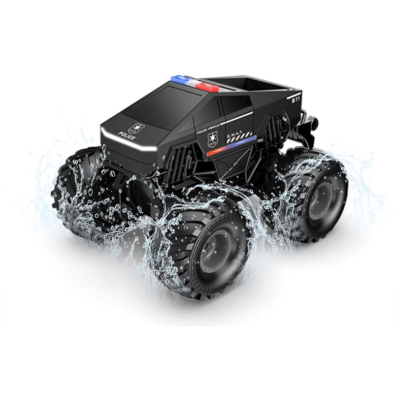 4WD Amphibious RC Stunt Car: Water Bullet Launcher, Mist Spray & LED Lights