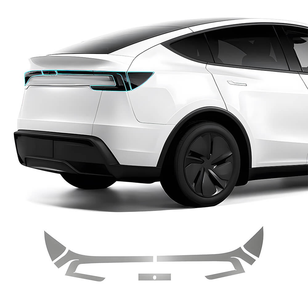 Smoked Tint TPU Headlight and Taillight Protection Film for Tesla Model 3/Y (2017-2026) - EVAAM