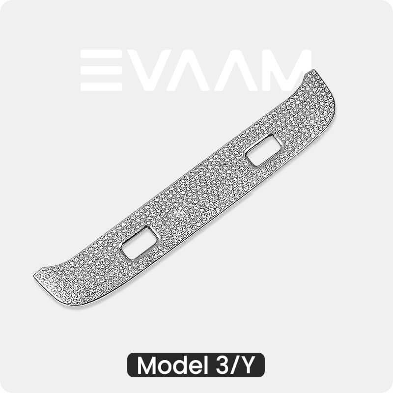 EVAAM® Bling Diamond Rear Seat Usb Hub Decorate Sticker for Tesla Model 3/Y (2017-2023) - EVAAM