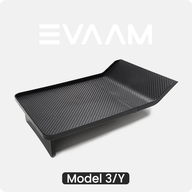 Alcantara Tesla Mittelkonsolen-Organizer-Tablett für Modell 3/Y (2017–2023)  – EVAAM®