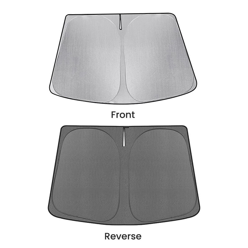 EVAAM® Foldable Windshield Glass Sun Shades for Tesla Model S/3/X/Y (2012-2023) - EVAAM