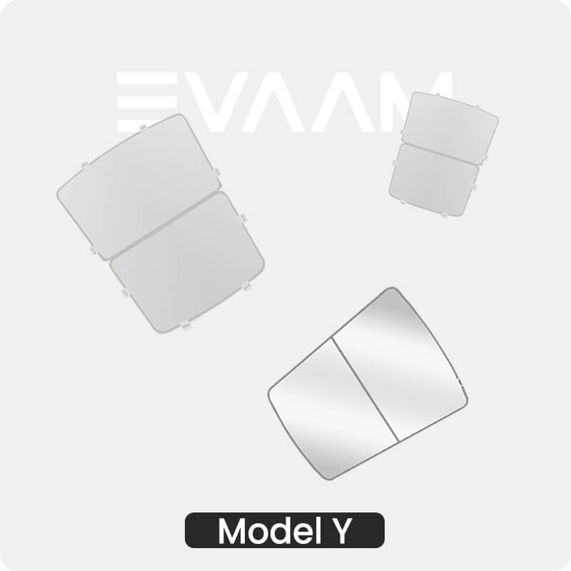 Upgraded! EVAAM® Tesla Glass Roof Sunshade for Model Y (2021-2023)