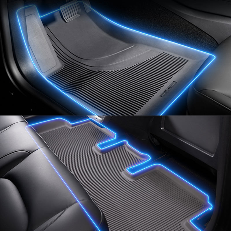 EVAAM TPE Floor Mats for Model 3/Y Accessories - EVAAM