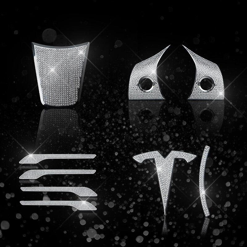 EVAAM Bling Diamond Cover Kit for Model 3/Y Accessories - EVAAM