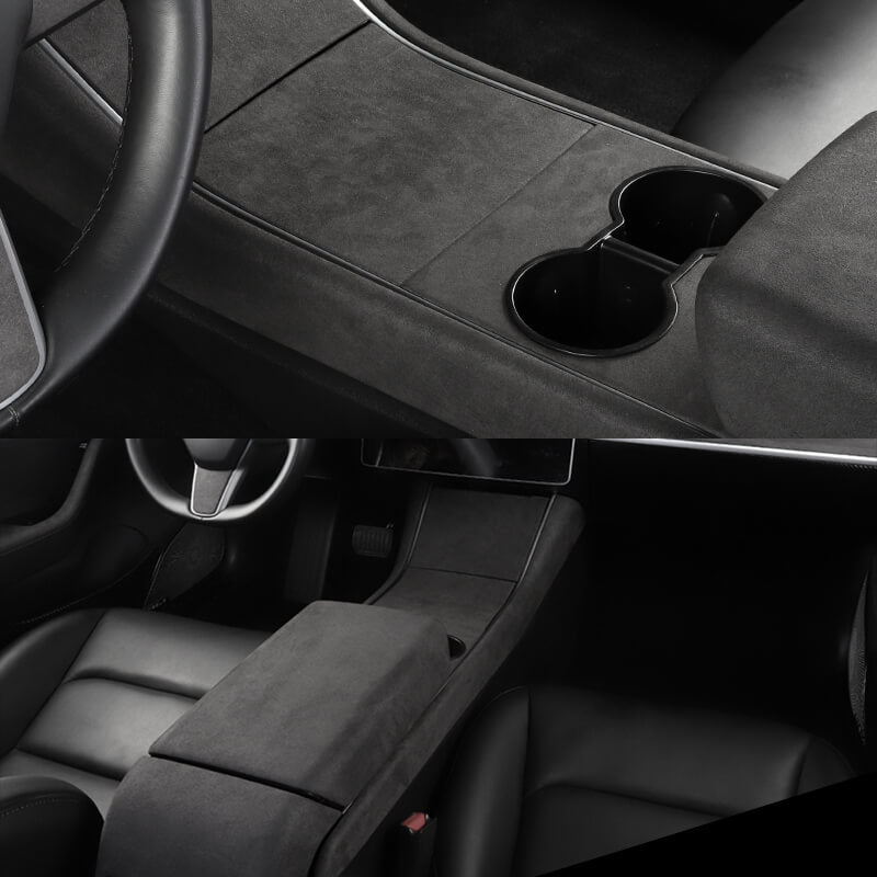 EVAAM™ Alcantara Center Console Cover for Model 3 2016-2020 Accessories - EVAAM