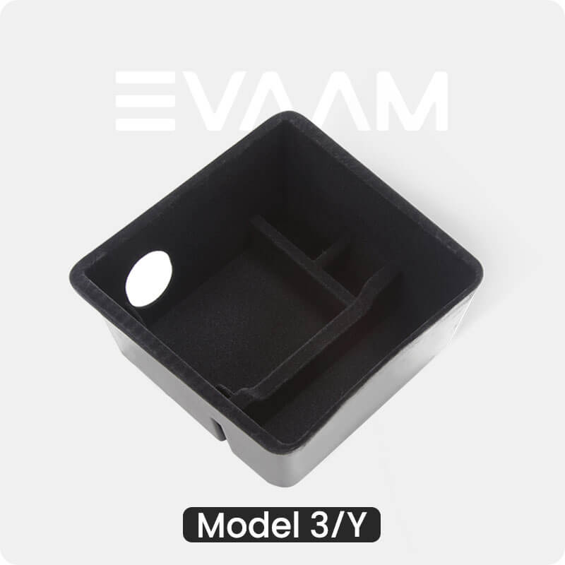 EVAAM® Armlehnen-Aufbewahrungsbox für Tesla Model 3/Y (2017–2023)