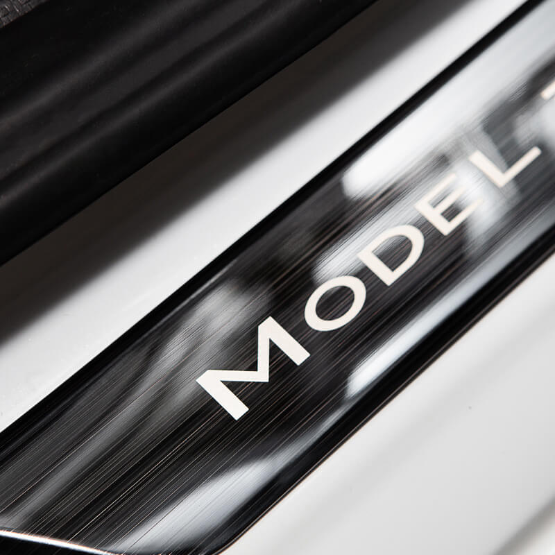 EVAAM™ Black Rear Door Sill Protector For Tesla Model 3 Accessories - EVAAM
