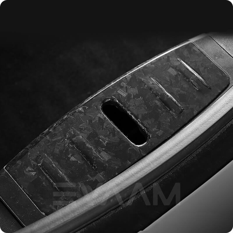 EVAAM™ Forged Real Carbon Fiber Frunk Sill Protector for Model 3 2017-2023 - EVAAM