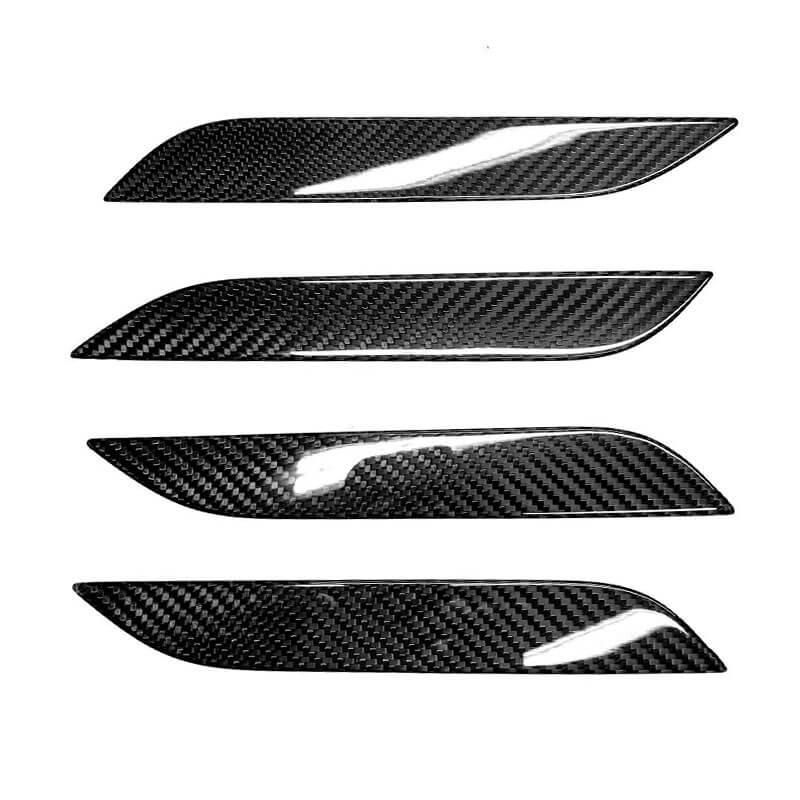 EVAAM Gloss Real Carbon Fiber Door Handle Cover for Model S - EVAAM